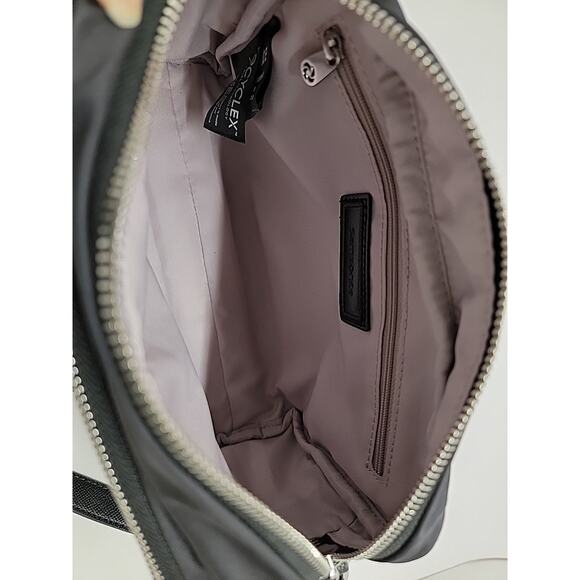 SAMSONITE Black Adjustable Zippered Crossbody with Silver Charms Pockets Travel - Picture 13 of 16